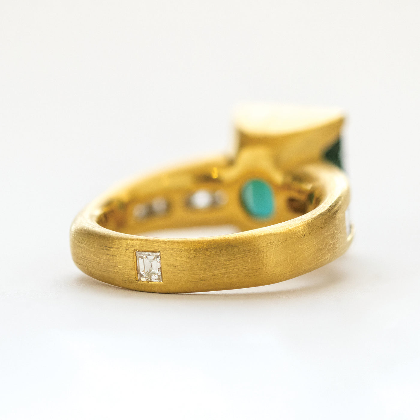 Tourmaline and Diamond Ring