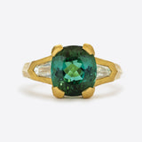 Tourmaline and Diamond Ring