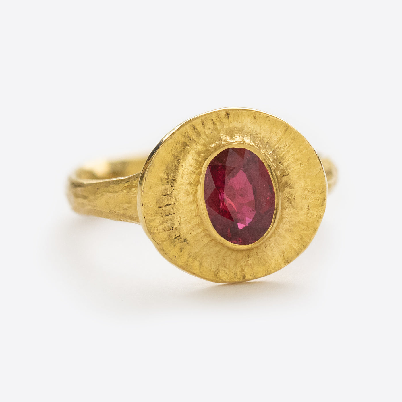 Ruby Ring in 22k Yellow Gold