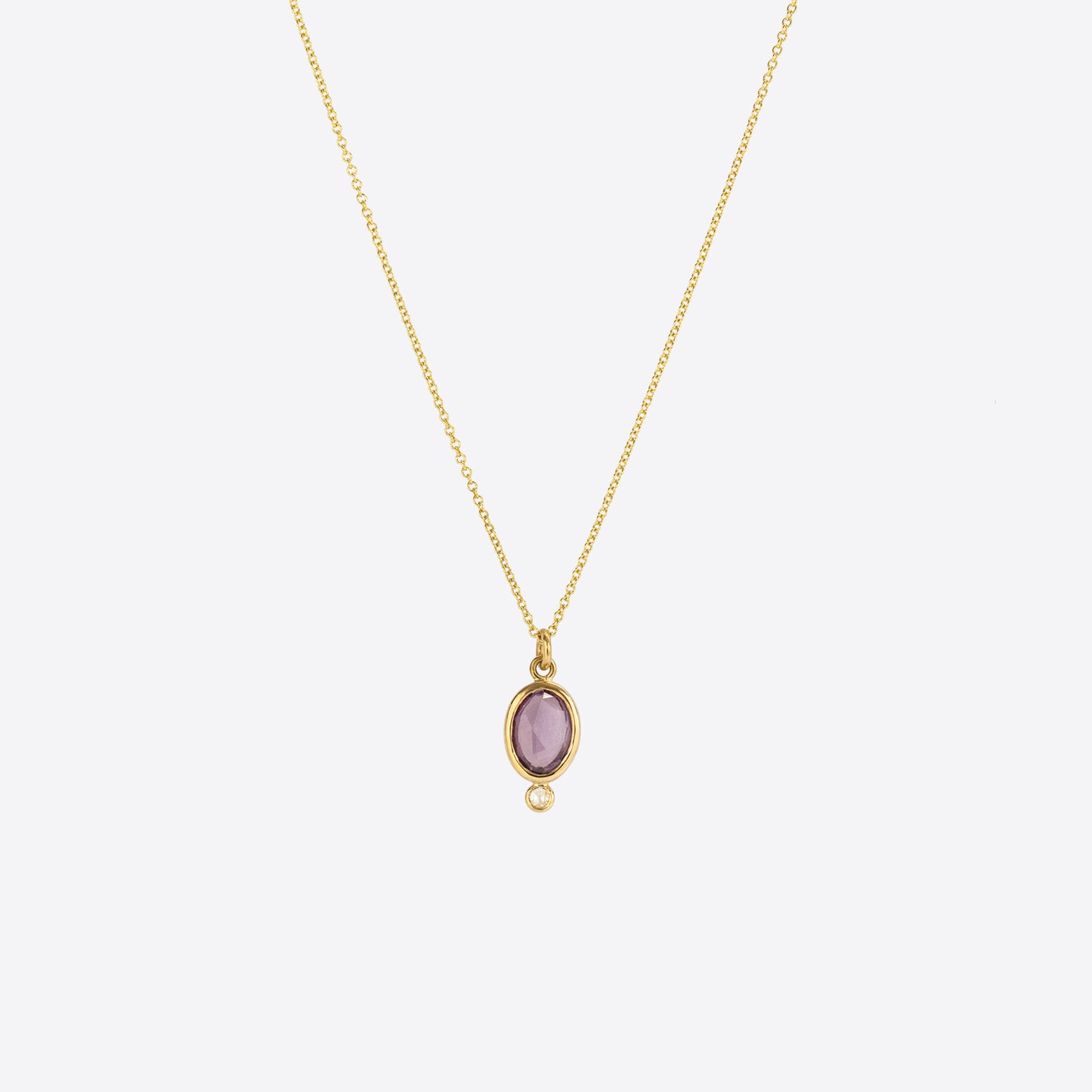 Pink Sapphire Necklace