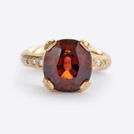 "Cardinal Flame" Ring
