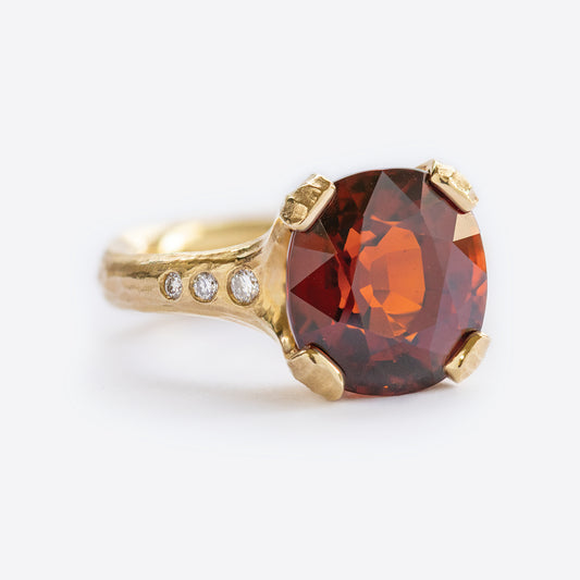 "Cardinal Flame" Ring